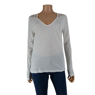 Acheter T-shirt blanc imprimé dentelle - Femme - IKKS - Taille S Très bon état - 10,43 € T-shirt blanc imprimé dentelle - Femme - IKKS - Taille S Très bon état - reconditionné disponible sur Label Emmaüs